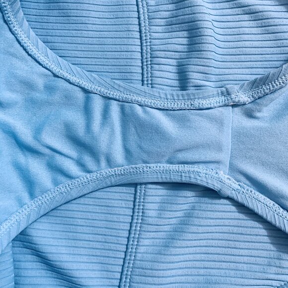 Next Bikini Bottom Swimwear High Waistband Blue Ribbed Women’s Extra Small XS - Picture 3 of 9